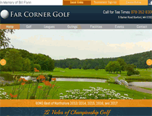 Tablet Screenshot of farcornergolf.com